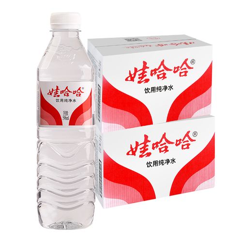 纯净水娃哈哈饮用596ml24瓶哈哈整箱矿泉水饮用水