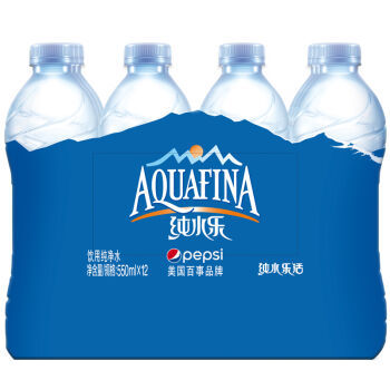 【京东超市】百事可乐 纯水乐 饮用水 550ml*12瓶箱装